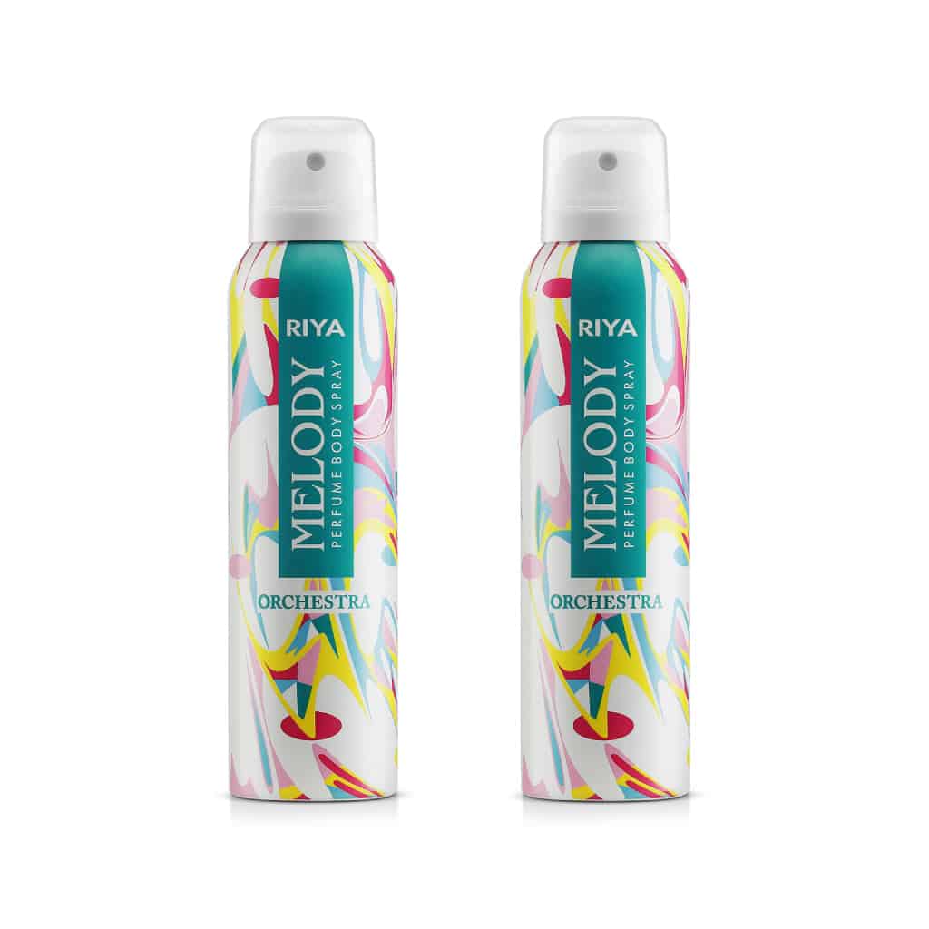 Riya Melody Orchestra Body Spray Deodorant For Women Pack Of 2 150 Ml Each