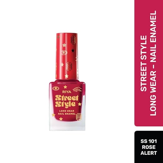 Street Style Long Wear, Quick Drying, Glossy Finish, 7-Free Formula, Nail Enamel, 100% Vegan &amp; Cruelty Free Combo Pack of 6