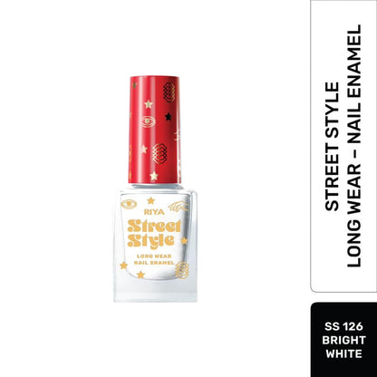 Street Style Long Wear, Quick Drying, Glossy Finish, 7-Free Formula, Nail Enamel, 100% Vegan &amp; Cruelty Free Combo Pack of 6