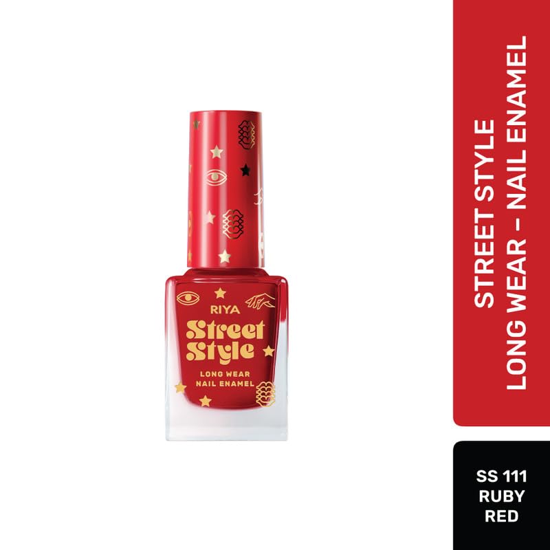 Street Style Long Wear, Quick Drying, Glossy Finish, 7-Free Formula, Nail Enamel, 100% Vegan &amp; Cruelty Free Combo Pack of 6