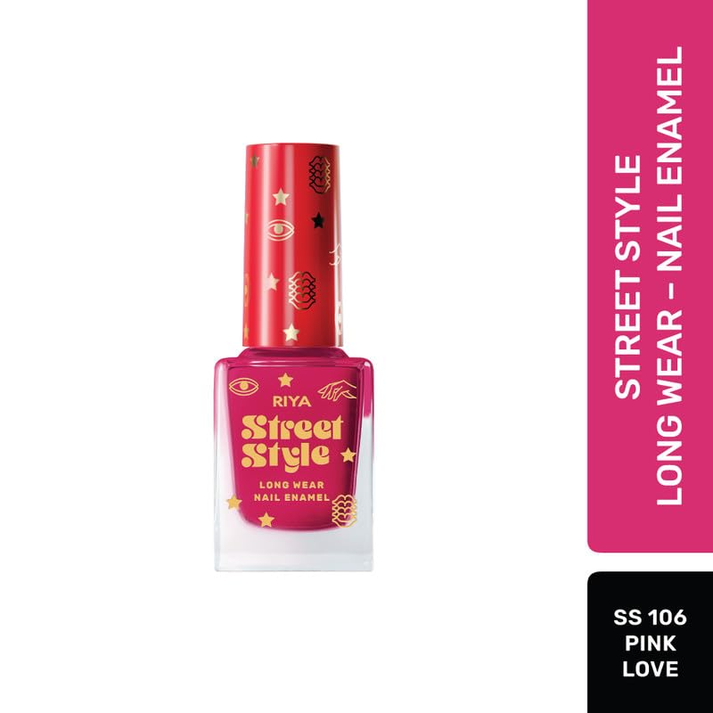 Street Style Long Wear, Quick Drying, Glossy Finish, 7-Free Formula, Nail Enamel, 100% Vegan &amp; Cruelty Free Combo Pack of 6