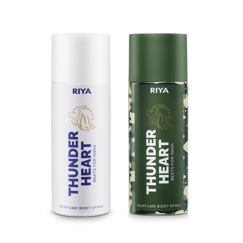 Thnuderheart White &amp; Green Pack of 2 Unisex Deodorants - Riya Lifestyle