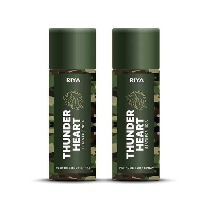 Thnuderheart Green Pack of 2 Unisex Deodorants - Riya Lifestyle