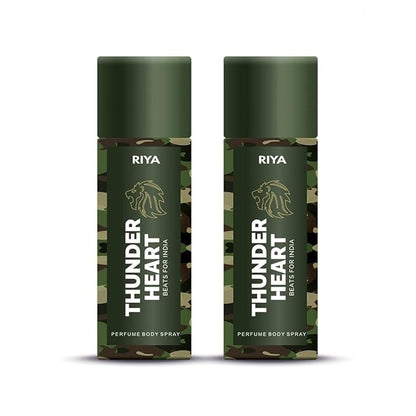 Thnuderheart Green Pack of 2 Unisex Deodorants - Riya Lifestyle