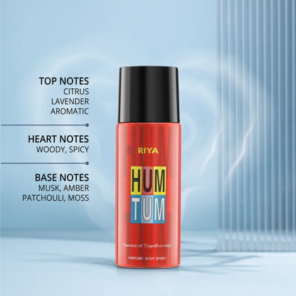 Hum Tum Pack of 2| Unisex Deodorant | 150ml x 2