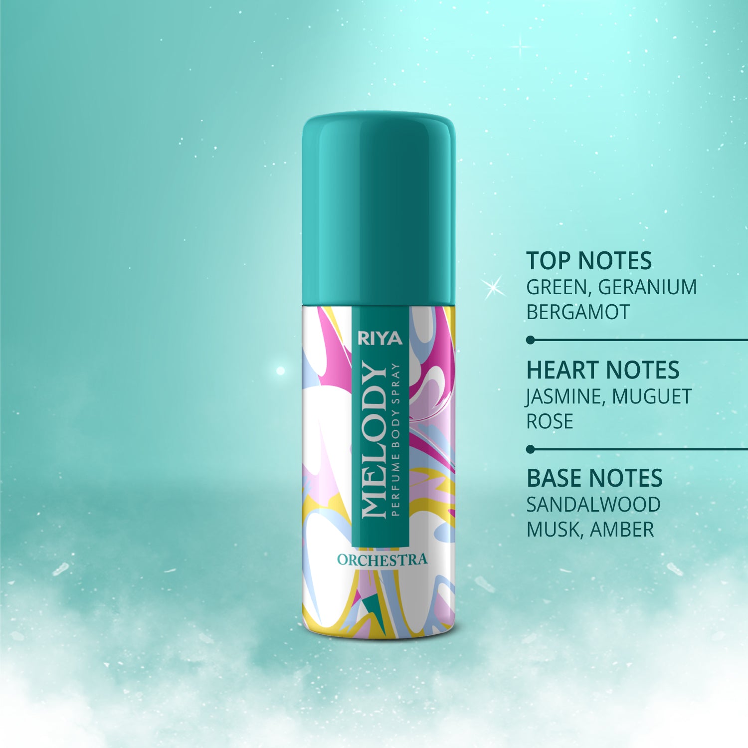 Melody Orchestra Body Spray Deodorant 40 ml For Women