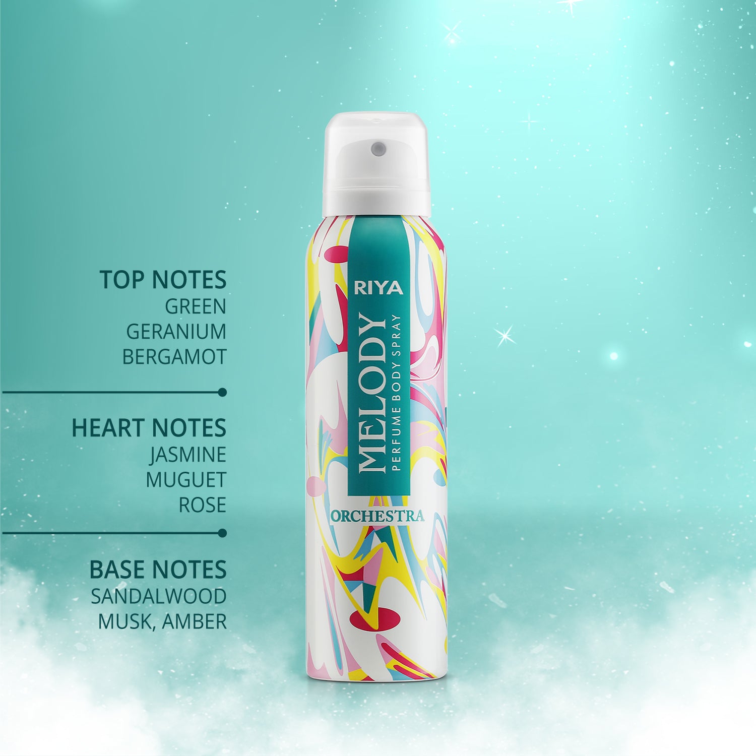 Melody Orchestra, Bindas &amp; Party Wear Pack of 3 | Unisex Deodorant |150ml x 3