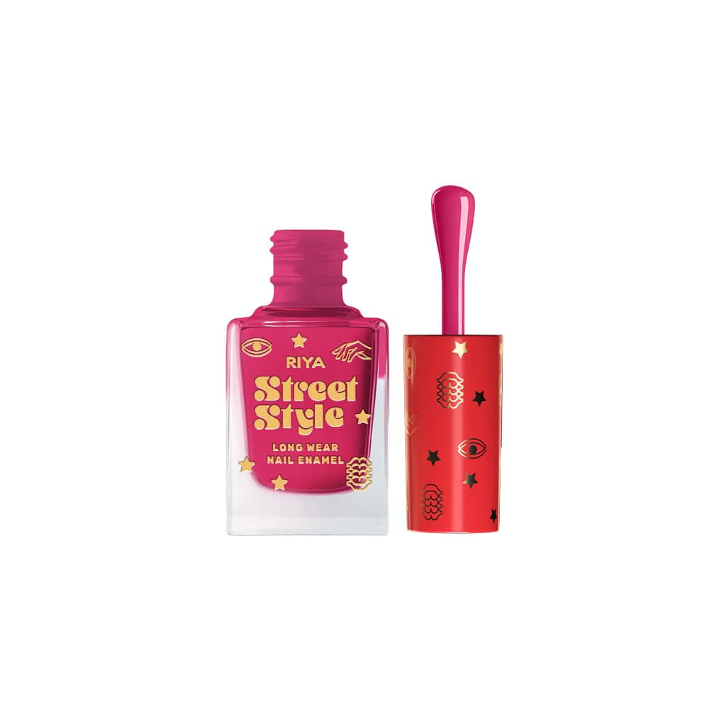 Street Style Long Wear, Quick Drying, Glossy Finish, 7-Free Formula, Nail Enamel, 100% Vegan &amp; Cruelty Free, Shade SS 113, Magenta Brown, 12 ML