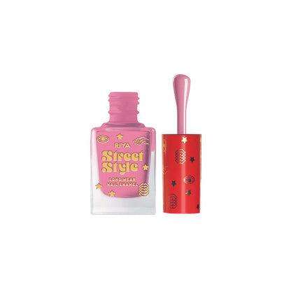 Street Style Long Wear, Quick Drying, Glossy Finish, 7-Free Formula, Nail Enamel, 100% Vegan &amp; Cruelty Free, Shade SS 105, French Rose,12 ML