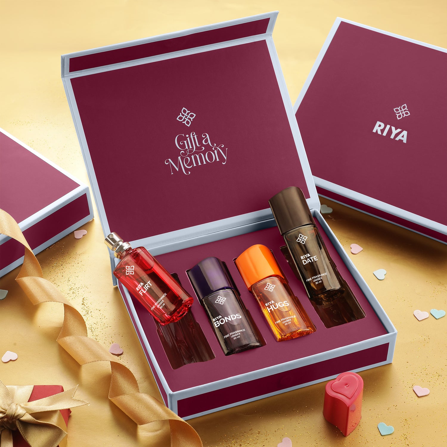 Unisex Perfume Gift Set 4 for Men &amp; Women - Riya Lifestyle