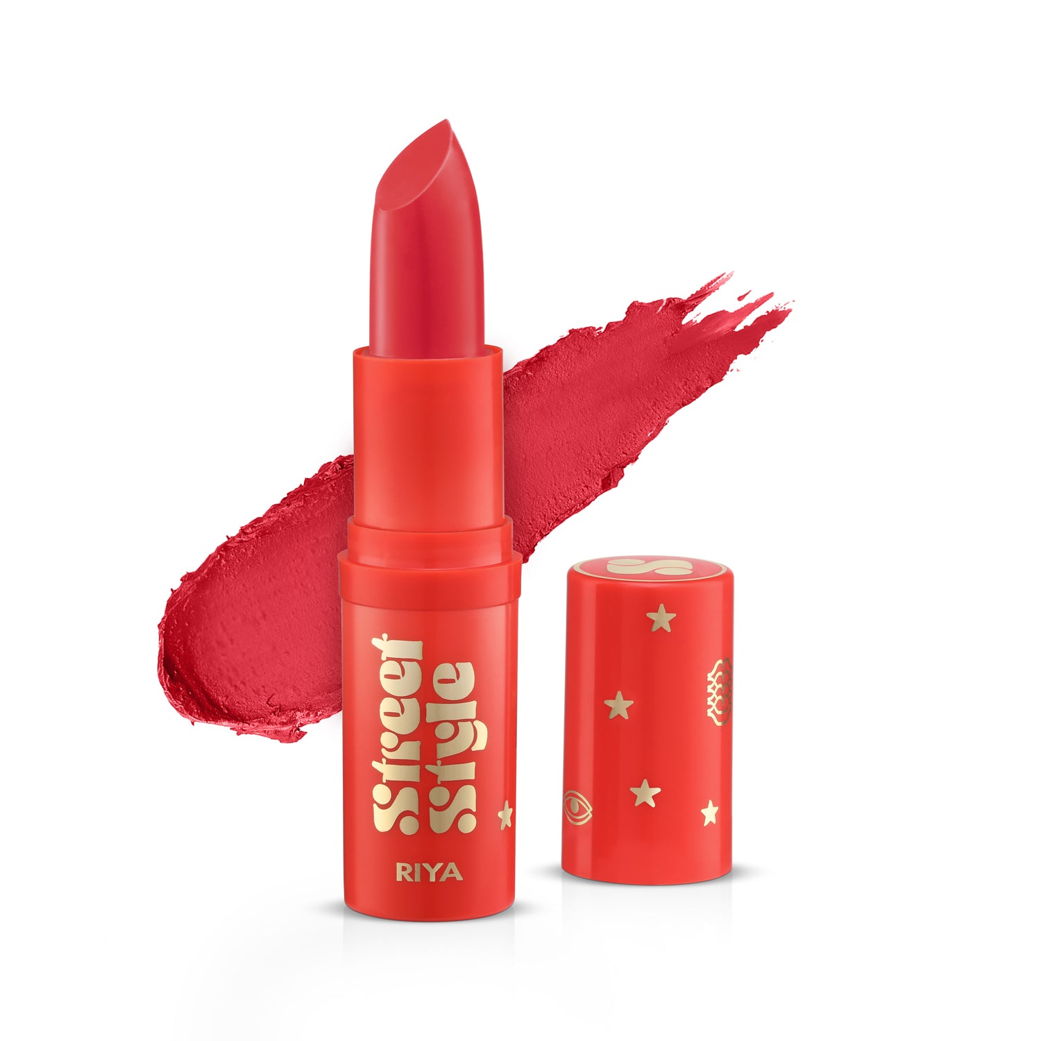 Street Style Creamy Matte Bullet Lipstick Strawberry - Riya Lifestyle