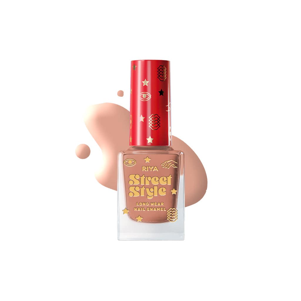 Street Style Long Wear, Quick Drying, Glossy Finish, 7-Free Formula, Nail Enamel, 100% Vegan &amp; Cruelty Free, Shade SS 133, Mach Peach,12 ML 