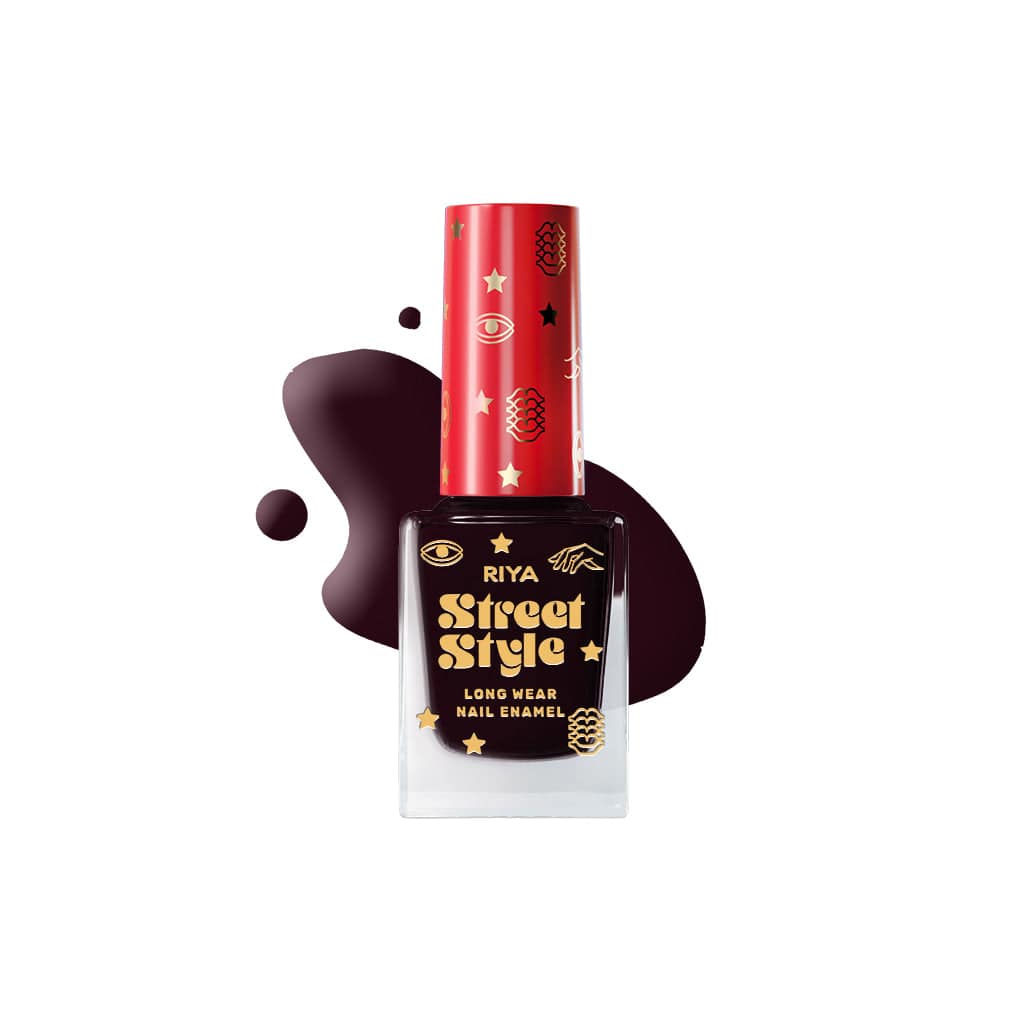 Street Style Long Wear, Quick Drying, Glossy Finish, 7-Free Formula, Nail Enamel, 100% Vegan &amp; Cruelty Free, Shade SS 135, Dark Glamour, 12 ML Street Style Long Wear, Quick Drying, Glossy Finish, 7-Free Formula, Nail Enamel, 100% Vegan &amp; Cruelty Free, Shade SS 135, Dark Glamour, 12 ML 