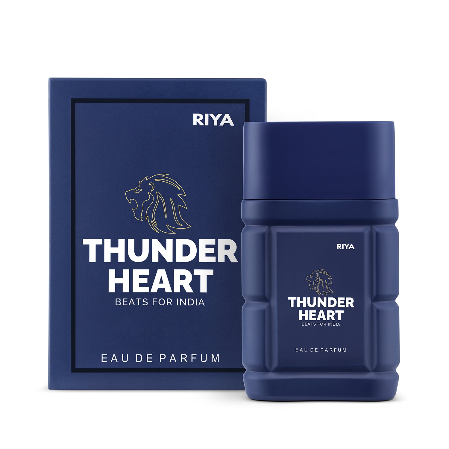 THUNDERHEART BEATS FOR INDIA Blue Perfume (100 ml) &amp; White Deo (150 ml) For Men &amp; Women, Long Lasting Fragrance , Aquatic &amp; Amber Notes, Pack of 2