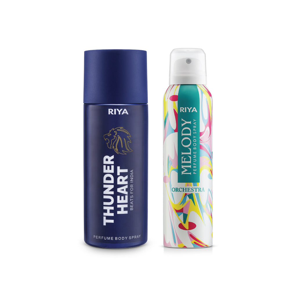 Thnuderheart Blue And Melody Orchestra Pack of 2 Deodorants - Riya Lifestyle