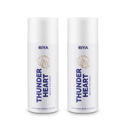 Thnuderheart White Pack of 2 Unisex Deodorants - Riya Lifestyle