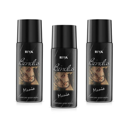 Bindas Pack of 3 Men Deodorants - Riya Lifestyle