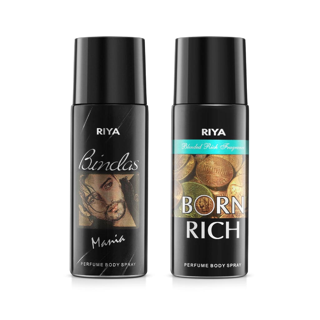 Bindas &amp; Born Rich Pack of 2 men Deodorants - Riya Lifestyle