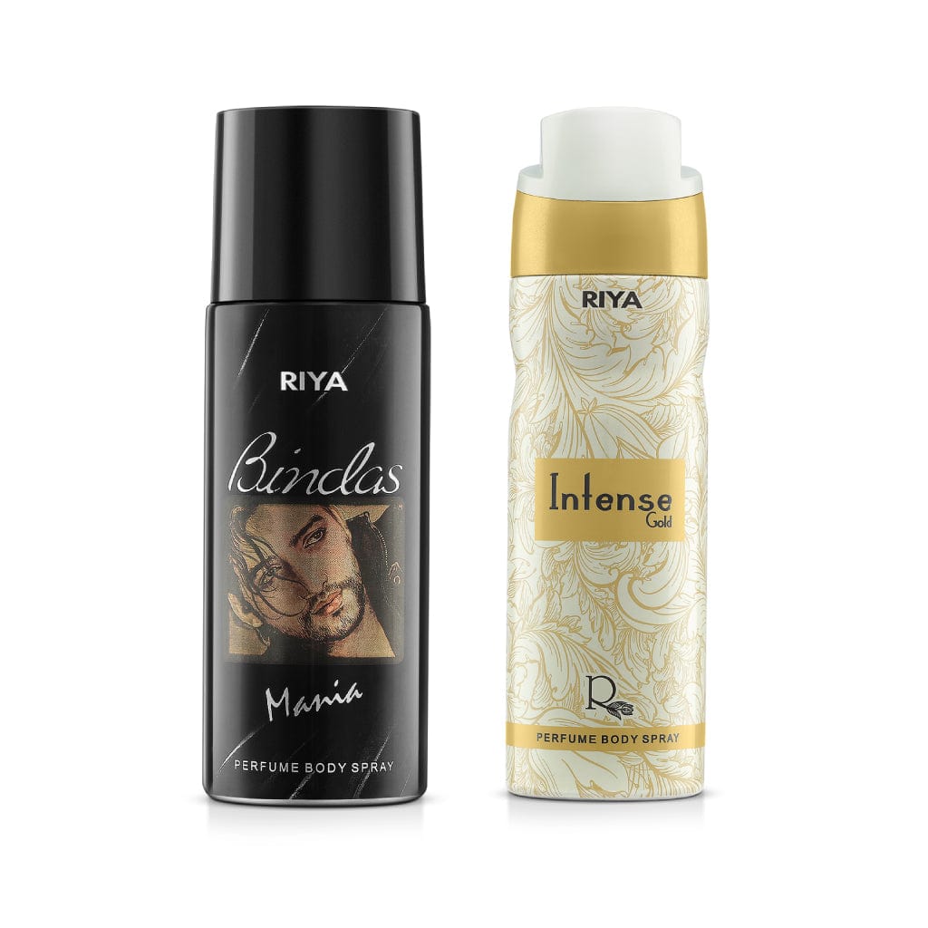 Bindas &amp; Intense Gold Pack of 2 Unisex Deodorants - Riya Lifestyle