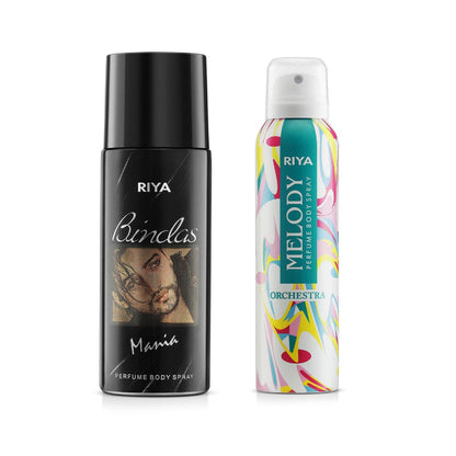 Bindas &amp; Melody Orchestra Pack of 2 Unisex Deodorants - Riya Lifestyle