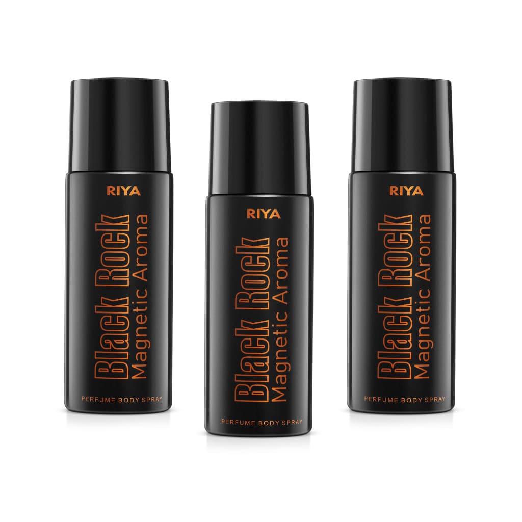 Black Rock Pack of 3 Men Deodorants - Riya Lifestyle