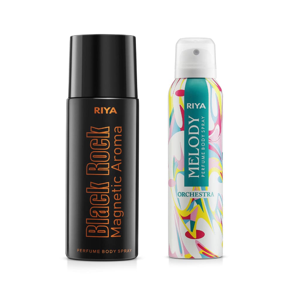 Black Rock &amp; Melody Orchestra Pack of 2 Unisex Deodorants - Riya Lifestyle