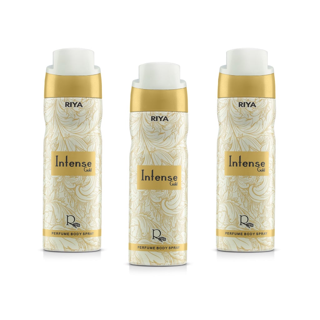 Intense Gold Pack of 3 Deodorants - Riya Lifestyle